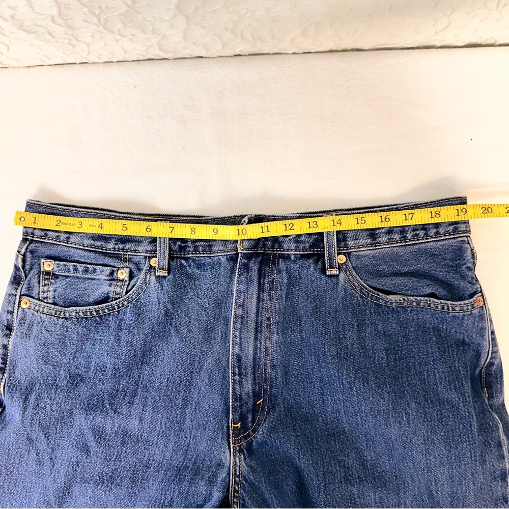 Levi's 550 Men's Jeans Size 38/30 Medium Blue Wash Straight Leg Cotton Classic - Picture 9 of 10